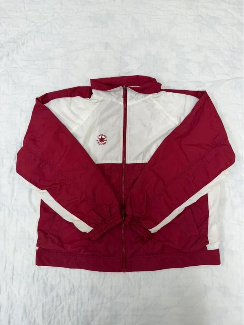 Vintage 90s Converse All Star Full-Zip Windbreaker Jacket